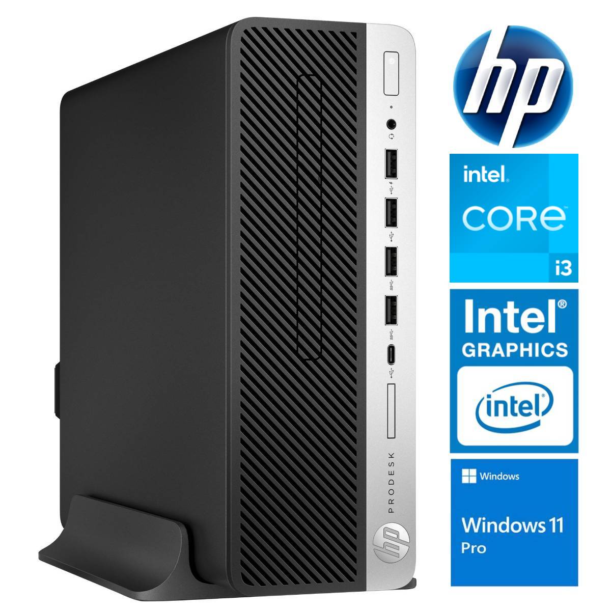 HP 600 G4 SFF i3-8100 8GB 1TB SSD M.2 NVME WIN11Pro